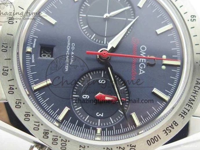 0210 Speedmaster ’57 Co-Axial OMF 1:1 Best Edition Blue Dial White Markers On SS Bracelet A Sustainable 8145